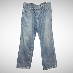 Old Navy Jeans Mens 40X32 Boot Cut Pre Owned Solid Blue Denim Pants